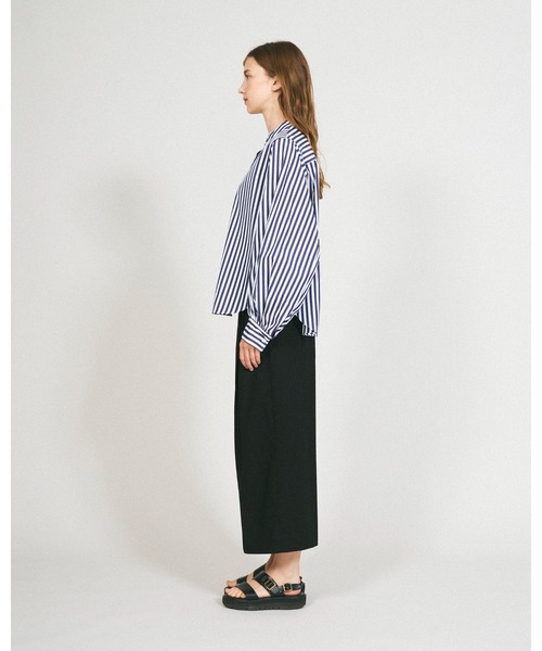 Mackintosh(マッキントッシュ)の「THORNHILL(シャツ/ブラウス・レディース・ホワイト×ネイビー・6)」の4枚目の写真
