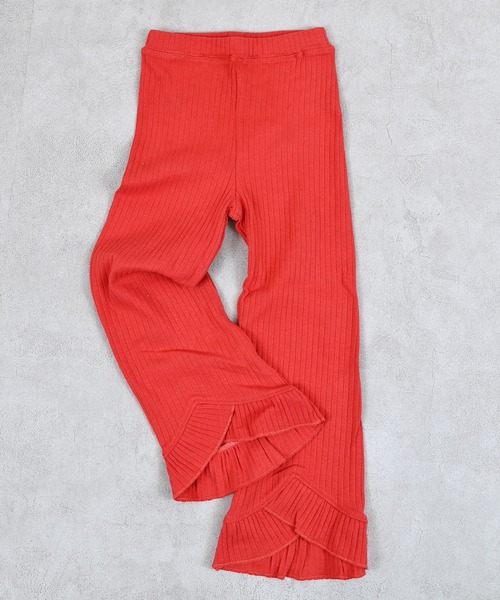 MARKEY'S（マーキーズ）の「フリルリブパンツ（その他パンツ・キッズ・ブルー/レッド/ブラウン・100/120/110/90/150/140/130）」の3枚目の写真
