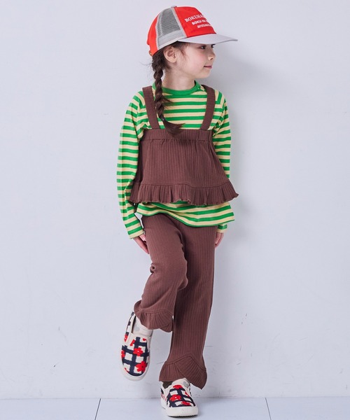 MARKEY'S（マーキーズ）の「フリルリブパンツ（その他パンツ・キッズ・ブルー/レッド/ブラウン・100/120/110/90/150/140/130）」の6枚目の写真