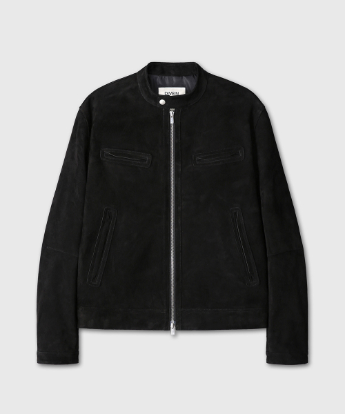 DIVEIN(ダイブイン)の「LOOSED INDIA GOAT SUEDE LEATHER JACKET (BLACK)(ライダースジャケット・メンズ・その他・1/2)」の2枚目の写真