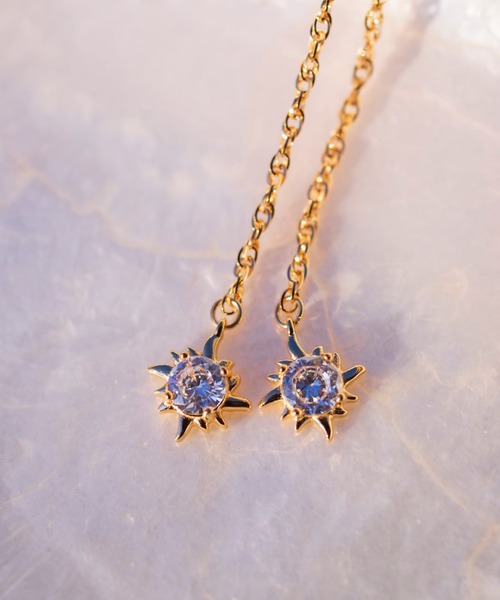IRIEBEACH（アイリービーチ）の「sun chain pierce/【ハワイアンジュエリー】【サージカルステンレス】【金属アレルギー対応】【IRIEBEACH / アイリービーチ】つけっぱなしOK（ピアス（両耳用）・レディース・シルバー/ゴールド/ピンク・FREE）」の7枚目の写真
