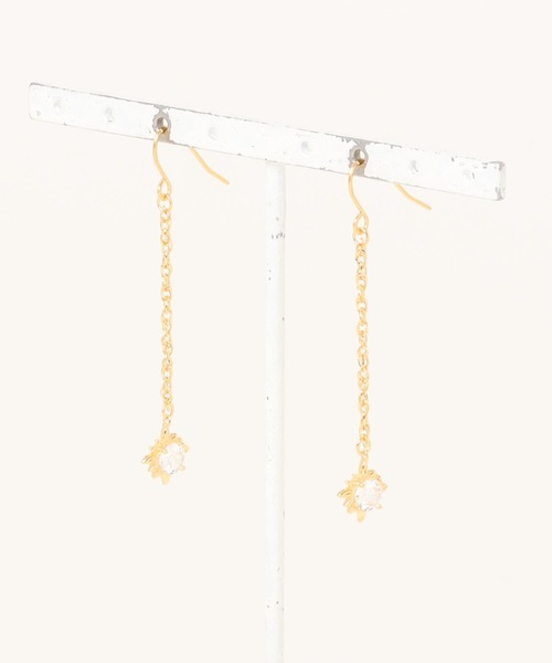 IRIEBEACH（アイリービーチ）の「sun chain pierce/【ハワイアンジュエリー】【サージカルステンレス】【金属アレルギー対応】【IRIEBEACH / アイリービーチ】つけっぱなしOK（ピアス（両耳用）・レディース・シルバー/ゴールド/ピンク・FREE）」の12枚目の写真