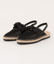 JILL STUART（ジルスチュアート）の「リボンモチーフバックストラップメッシュパンプス（パンプス）」