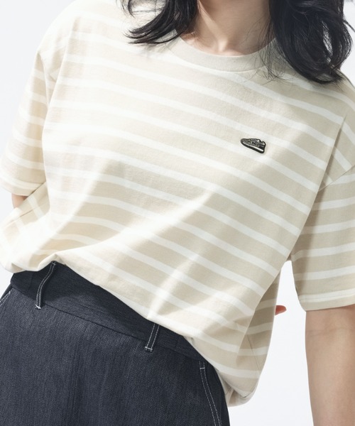 NEW BALANCE(ニューバランス)の「【New Balance×アルペン限定モデル】ニューバランス New Balance シューパッチボーダーTシャツ(Tシャツ/カットソー・レディース・アイボリー・M/S/L/XL)」の9枚目の写真
