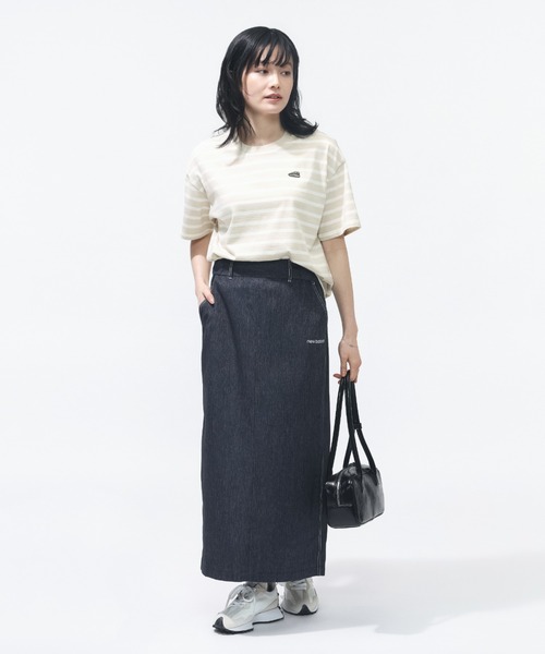 NEW BALANCE(ニューバランス)の「【New Balance×アルペン限定モデル】ニューバランス New Balance シューパッチボーダーTシャツ(Tシャツ/カットソー・レディース・アイボリー・M/S/L/XL)」の5枚目の写真