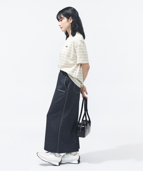 NEW BALANCE(ニューバランス)の「【New Balance×アルペン限定モデル】ニューバランス New Balance シューパッチボーダーTシャツ(Tシャツ/カットソー・レディース・アイボリー・M/S/L/XL)」の6枚目の写真