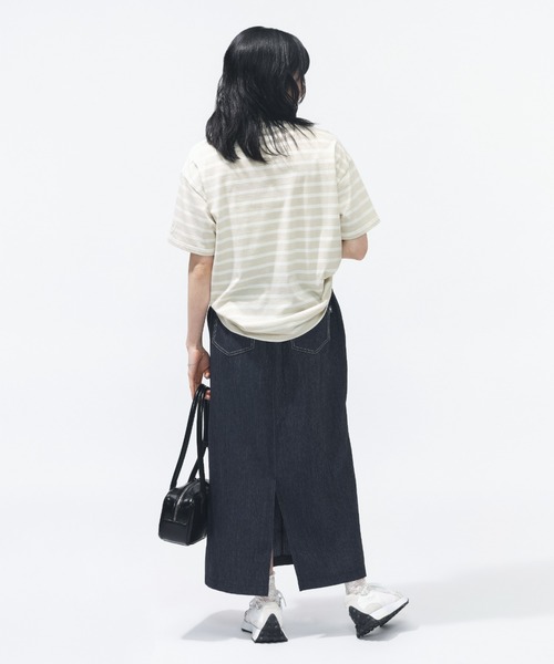 NEW BALANCE(ニューバランス)の「【New Balance×アルペン限定モデル】ニューバランス New Balance シューパッチボーダーTシャツ(Tシャツ/カットソー・レディース・アイボリー・M/S/L/XL)」の7枚目の写真