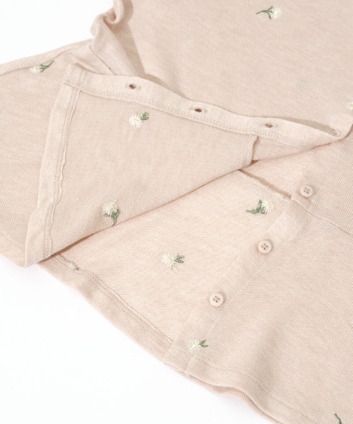 flower（フラワー）の「デイジーカーディガン（カーディガン/ボレロ・レディース・コーラルピンク/アイボリー・FREE）」の10枚目の写真