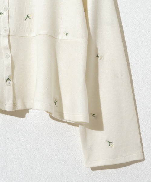 flower（フラワー）の「デイジーカーディガン（カーディガン/ボレロ・レディース・コーラルピンク/アイボリー・FREE）」の17枚目の写真