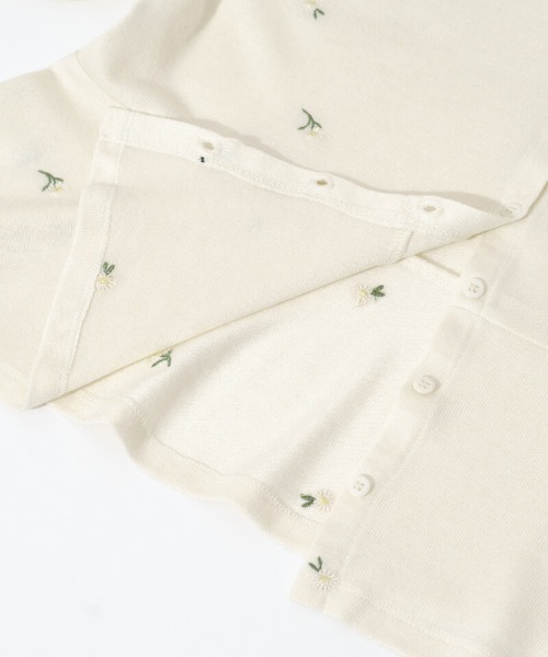 flower（フラワー）の「デイジーカーディガン（カーディガン/ボレロ・レディース・コーラルピンク/アイボリー・FREE）」の18枚目の写真