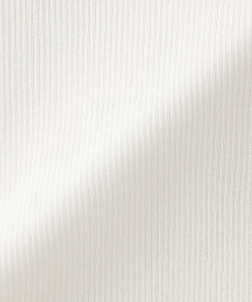 MUJI Labo（ムジラボ）の「〔MUJI Labo〕婦人 強撚コットンニットタンクトップ（タンクトップ・レディース・ブラック/オフホワイト・S/M/L/XL）」の8枚目の写真