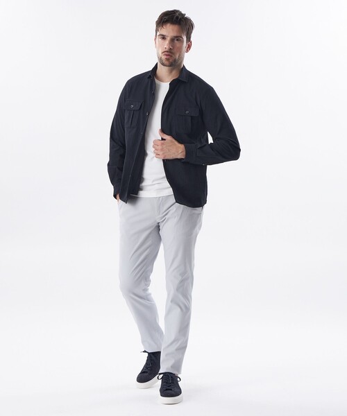 EPOCA UOMO（エポカウォモ）の「＊Safari5月号掲載＊ミニワッシャーシャツ（シャツ/ブラウス・メンズ・ベージュ系その他3/ダークネイビー・48/46）」の10枚目の写真