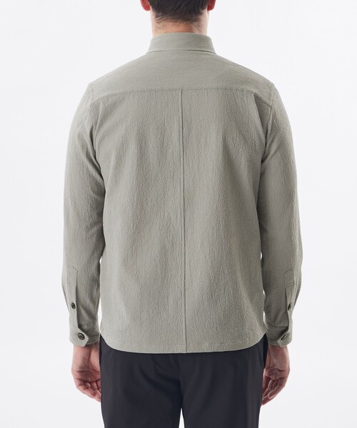 EPOCA UOMO（エポカウォモ）の「＊Safari5月号掲載＊ミニワッシャーシャツ（シャツ/ブラウス・メンズ・ベージュ系その他3/ダークネイビー・48/46）」の6枚目の写真