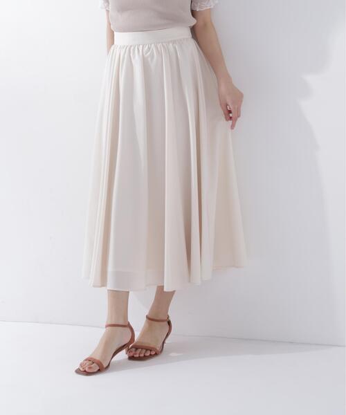 NATURAL BEAUTY BASIC(ナチュラルビューティーベーシック)の「【sweet掲載】◇【ちょうど、いい服】ふんわり春風フレアスカート(スカート・レディース・ベージュ/ネイビー/ラベンダー・LARGE/MEDIUM/SMALL/P/S)」の5枚目の写真