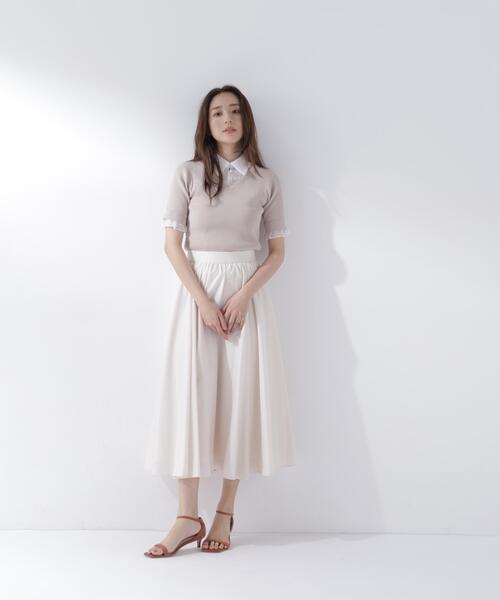 NATURAL BEAUTY BASIC(ナチュラルビューティーベーシック)の「【sweet掲載】◇【ちょうど、いい服】ふんわり春風フレアスカート(スカート・レディース・ベージュ/ネイビー/ラベンダー・LARGE/MEDIUM/SMALL/P/S)」の6枚目の写真