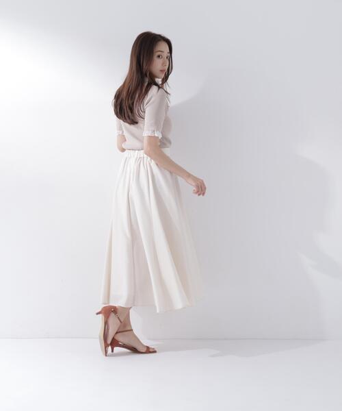 NATURAL BEAUTY BASIC(ナチュラルビューティーベーシック)の「【sweet掲載】◇【ちょうど、いい服】ふんわり春風フレアスカート(スカート・レディース・ベージュ/ネイビー/ラベンダー・LARGE/MEDIUM/SMALL/P/S)」の7枚目の写真