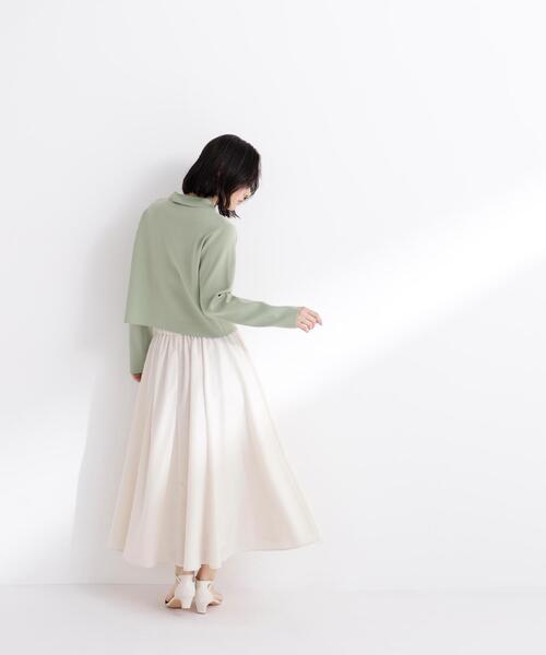 NATURAL BEAUTY BASIC(ナチュラルビューティーベーシック)の「【sweet4月号掲載】◇【ちょうど、いい服】ふんわり春風フレアスカート(スカート・レディース・ベージュ/ネイビー/ラベンダー・LARGE/MEDIUM/SMALL/P/S)」の6枚目の写真
