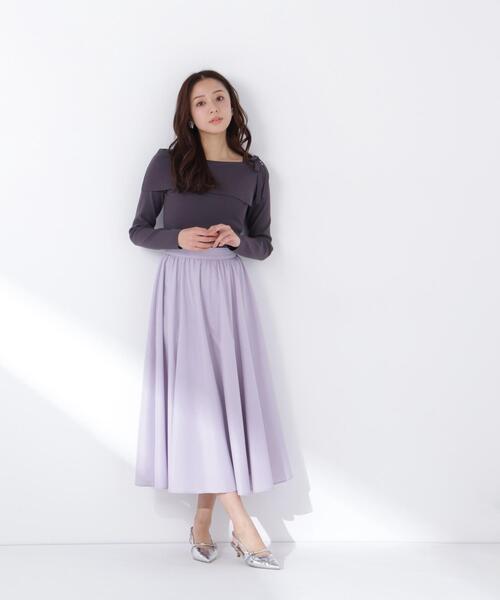 NATURAL BEAUTY BASIC(ナチュラルビューティーベーシック)の「【sweet4月号掲載】◇【ちょうど、いい服】ふんわり春風フレアスカート(スカート・レディース・ベージュ/ネイビー/ラベンダー・LARGE/MEDIUM/SMALL/P/S)」の12枚目の写真