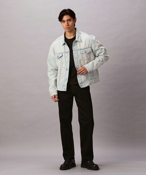 Calvin Klein(カルバン・クライン)の「クラシックトラッカージャケット COOLMAX(デニムジャケット・メンズ・ブルー・M/S/XL/L)」の2枚目の写真