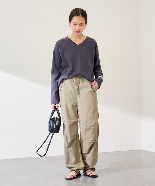 TOP KHAKI/トップカーキ パラシュートパンツ（カーゴパンツ