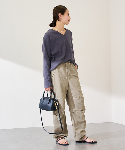 FRAMeWORK(フレームワーク)の「TOP KHAKI/トップカーキ パラシュートパンツ(カーゴパンツ・レディース・カーキ/ホワイト系その他・FREE)」の20枚目の写真