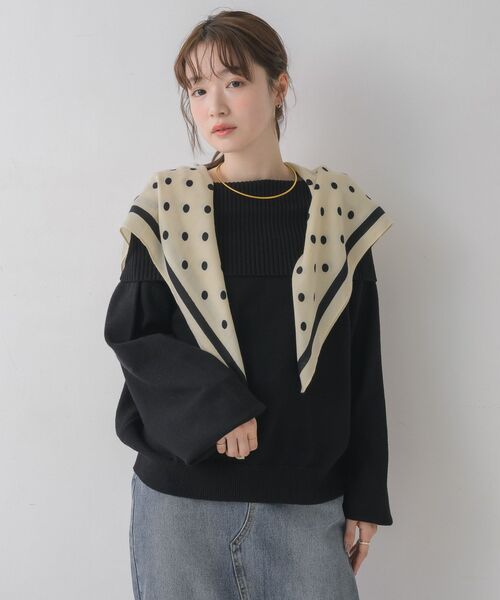 RETRO GIRL(レトロガール)の「マルチアソート柄スカーフ(バンダナ/スカーフ・レディース・ブルー系その他/ホワイト系その他/ブラック系その他/ブラウン系その他・ONE SIZE)」の6枚目の写真