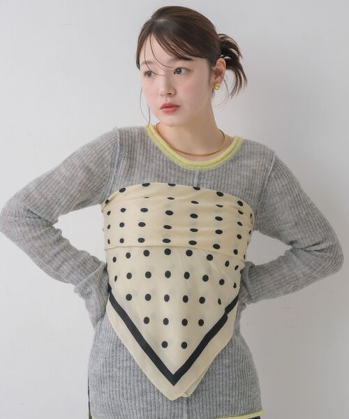 RETRO GIRL(レトロガール)の「マルチアソート柄スカーフ(バンダナ/スカーフ・レディース・ブルー系その他/ホワイト系その他/ブラック系その他/ブラウン系その他・ONE SIZE)」の8枚目の写真