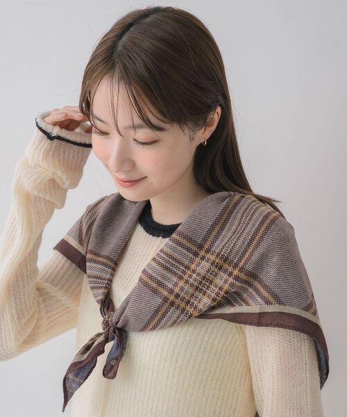 RETRO GIRL(レトロガール)の「マルチアソート柄スカーフ(バンダナ/スカーフ・レディース・ブルー系その他/ホワイト系その他/ブラック系その他/ブラウン系その他・ONE SIZE)」の17枚目の写真