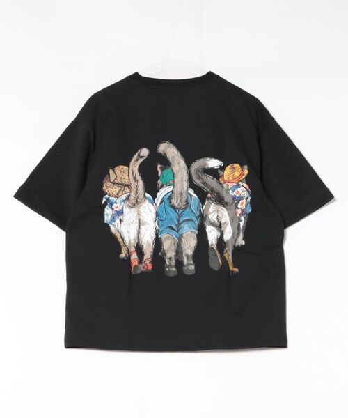 CORISCO(コリスコ)の「アロハアニマル柄TEE(M1)(Tシャツ/カットソー・メンズ・ブラック系1/グレー系1/グレー系2/ホワイト系2/ホワイト系1/ブラック系2/キナリ/オートミール・X-LARGE/LARGE/MEDIUM)」の9枚目の写真
