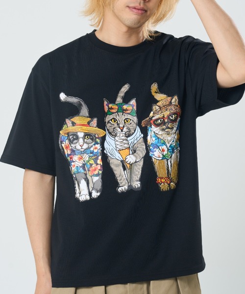 HERMES エルメス ライオン アニマル柄 Tシャツ カットソー セール】アロハアニマル柄TEE(M1)（Tシャツ/カットソー）｜CORISCO