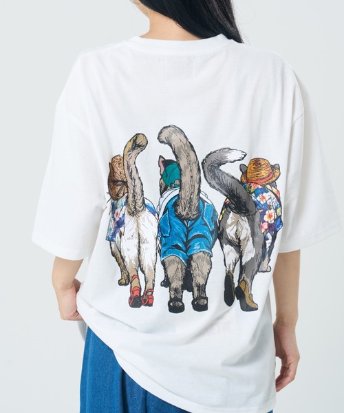 CORISCO(コリスコ)の「アロハアニマル柄TEE(M1)(Tシャツ/カットソー・メンズ・ブラック系1/グレー系1/グレー系2/ホワイト系2/ホワイト系1/ブラック系2/キナリ/オートミール・X-LARGE/LARGE/MEDIUM)」の11枚目の写真