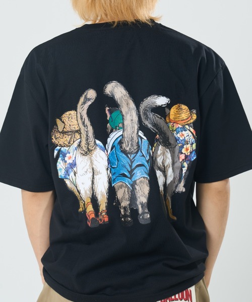 CORISCO(コリスコ)の「アロハアニマル柄TEE(M1)(Tシャツ/カットソー・メンズ・ブラック系1/グレー系1/グレー系2/ホワイト系2/ホワイト系1/ブラック系2/キナリ/オートミール・X-LARGE/LARGE/MEDIUM)」の18枚目の写真