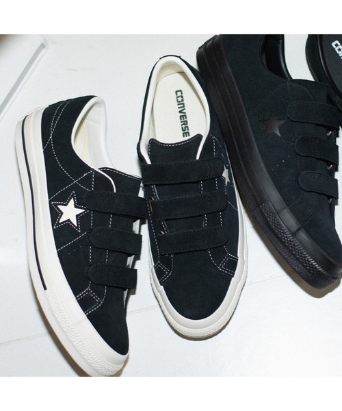 CONVERSE ONE STAR SUEDE V-3 ブラック ONE STAR SUEDE V-3 / ワンスター スエード V－3（スニーカー