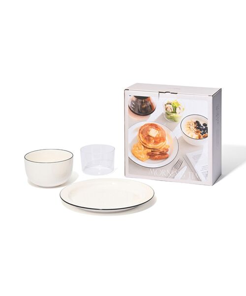 セール】スターター3点セット モーニングタイム ホワイト 食器 レンジ