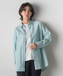 ドビーストライプシャツ