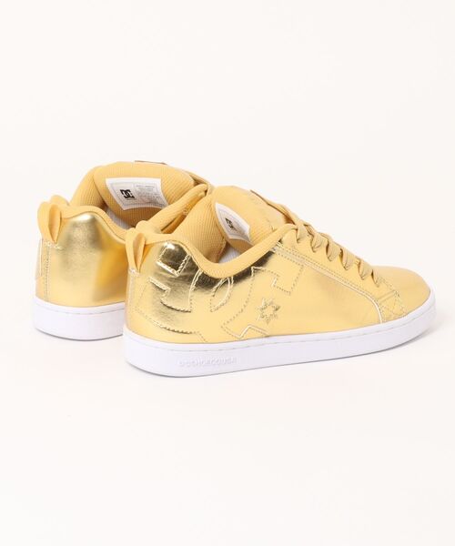 DC SHOES(ディーシーシューズ)の「DC SHOES ウィメンズ Ws COURT GRAFFIK フットウェア スニーカー 【2026年春夏モデル】/メタリックゴールドデザイン(スニーカー・レディース・ブラウン系その他・23cm/23.5cm/24cm/24.5cm/25cm)」の6枚目の写真
