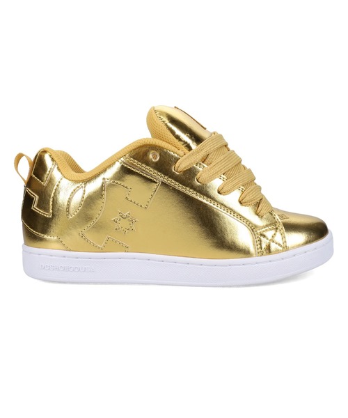 DC SHOES(ディーシーシューズ)の「DC SHOES ウィメンズ Ws COURT GRAFFIK フットウェア スニーカー 【2026年春夏モデル】/メタリックゴールドデザイン(スニーカー・レディース・ブラウン系その他・23cm/23.5cm/24cm/24.5cm/25cm)」の3枚目の写真