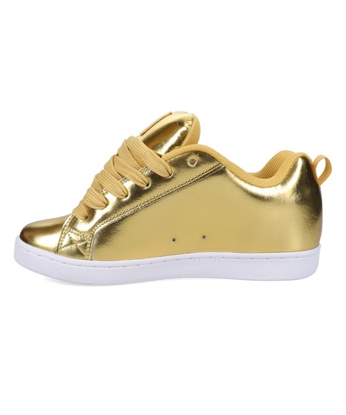 DC SHOES(ディーシーシューズ)の「DC SHOES ウィメンズ Ws COURT GRAFFIK フットウェア スニーカー 【2026年春夏モデル】/メタリックゴールドデザイン(スニーカー・レディース・ブラウン系その他・23cm/23.5cm/24cm/24.5cm/25cm)」の11枚目の写真