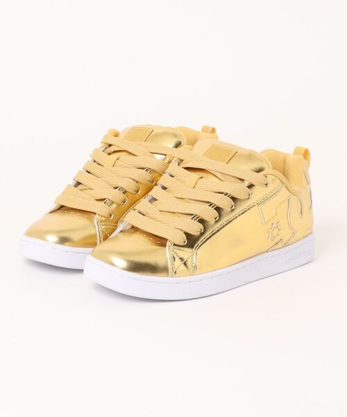 DC SHOES(ディーシーシューズ)の「DC SHOES ウィメンズ Ws COURT GRAFFIK フットウェア スニーカー 【2026年春夏モデル】/メタリックゴールドデザイン(スニーカー・レディース・ブラウン系その他・23cm/23.5cm/24cm/24.5cm/25cm)」の10枚目の写真