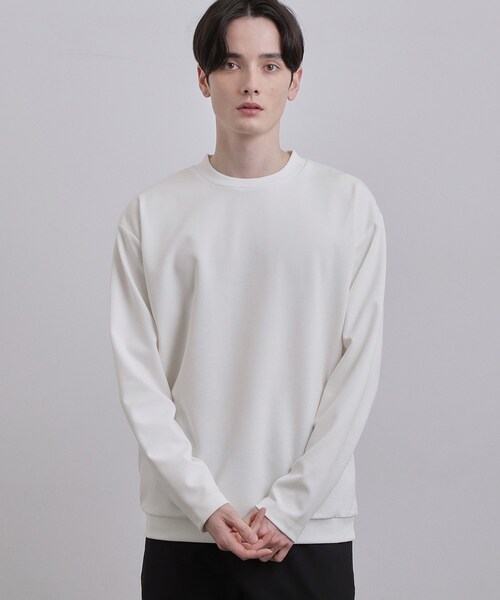 tk.TAKEO KIKUCHI（ティーケータケオキクチ）の「スマートカットソー（Tシャツ/カットソー・メンズ・ホワイト/ブラック・01/02/03）」の4枚目の写真