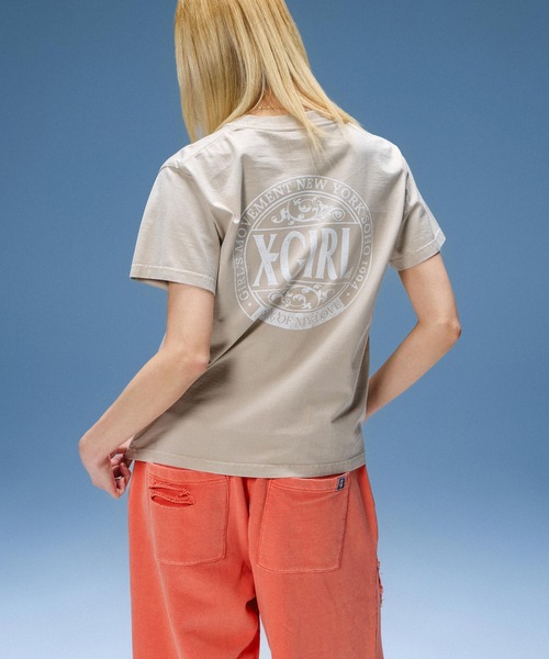 X-girl(エックスガール)の「DISTRESSED SWEATPANTS(スウェットパンツ・レディース・オレンジ/ブラック/オリーブ・S/M)」の19枚目の写真