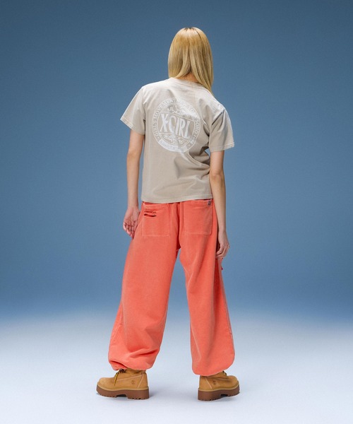 X-girl(エックスガール)の「DISTRESSED SWEATPANTS(スウェットパンツ・レディース・オレンジ/ブラック/オリーブ・S/M)」の21枚目の写真