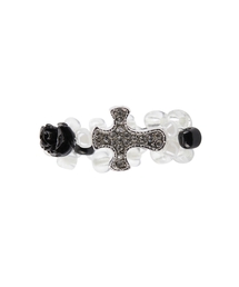 EL CUBIC CROSS RING(BLACK)
