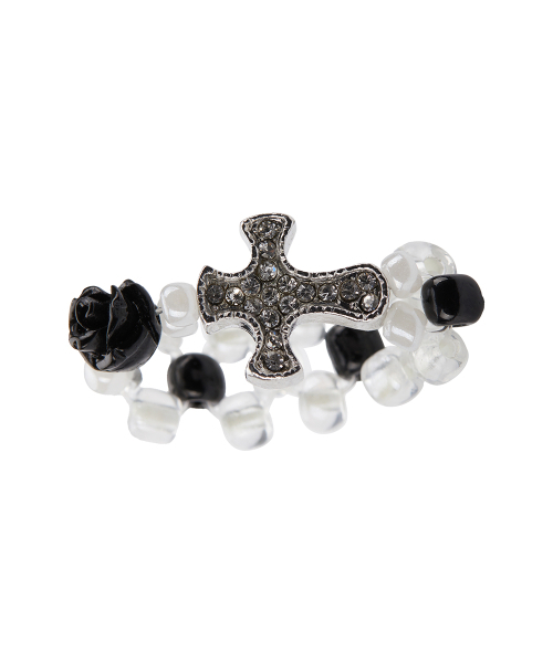 LUVISTRUE（ラヴイズトゥルー）の「EL CUBIC CROSS RING(BLACK)（リング・レディース・その他・FREE）」の2枚目の写真