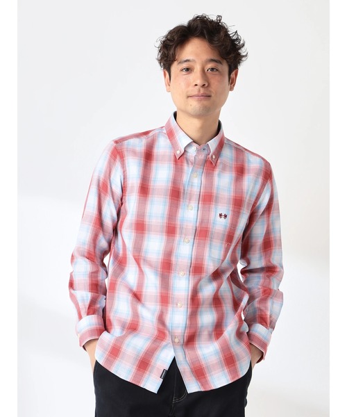 McGREGOR（マックレガー）の「グラデーションドビー（シャツ/ブラウス・メンズ・ネイビー/レッド・M/L）」の2枚目の写真