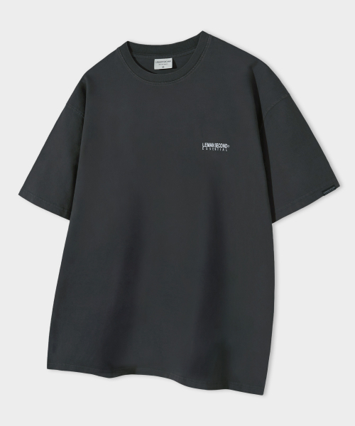 LEMAIN SECOND（リメインセカンド）の「ベーシックロゴプリントオーバーサイズ半袖Tシャツ[ピグメントチャコール]（Tシャツ/カットソー・レディース・その他・SMALL/MEDIUM/LARGE/X-LARGE）」の2枚目の写真
