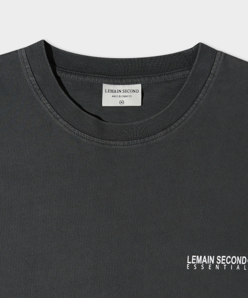 LEMAIN SECOND（リメインセカンド）の「ベーシックロゴプリントオーバーサイズ半袖Tシャツ[ピグメントチャコール]（Tシャツ/カットソー・レディース・その他・SMALL/MEDIUM/LARGE/X-LARGE）」の8枚目の写真