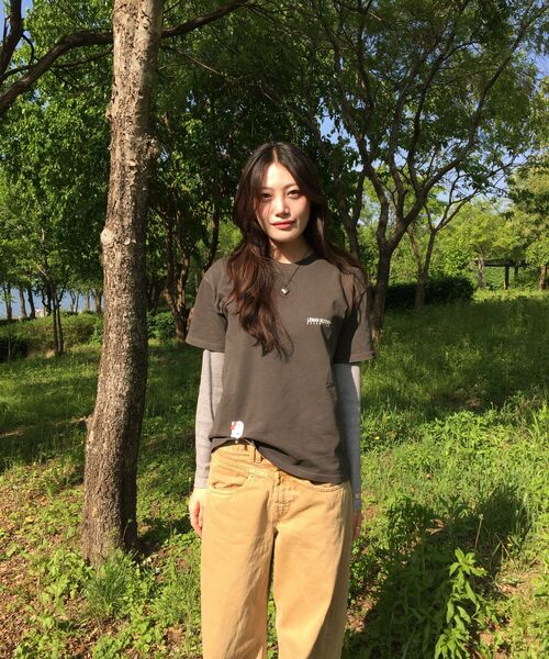LEMAIN SECOND（リメインセカンド）の「ベーシックロゴプリントオーバーサイズ半袖Tシャツ[ピグメントチャコール]（Tシャツ/カットソー・レディース・その他・SMALL/MEDIUM/LARGE/X-LARGE）」の14枚目の写真