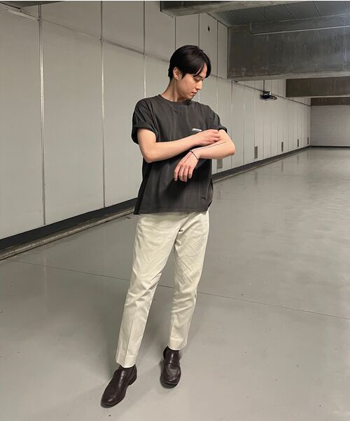 LEMAIN SECOND（リメインセカンド）の「ベーシックロゴプリントオーバーサイズ半袖Tシャツ[ピグメントチャコール]（Tシャツ/カットソー・レディース・その他・SMALL/MEDIUM/LARGE/X-LARGE）」の18枚目の写真