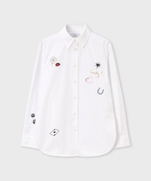PS Paul Smith | ウィメンズ ラッキーモチーフ エンブロイダリー シャツ / 165323 331BE(シャツ/ブラウス)